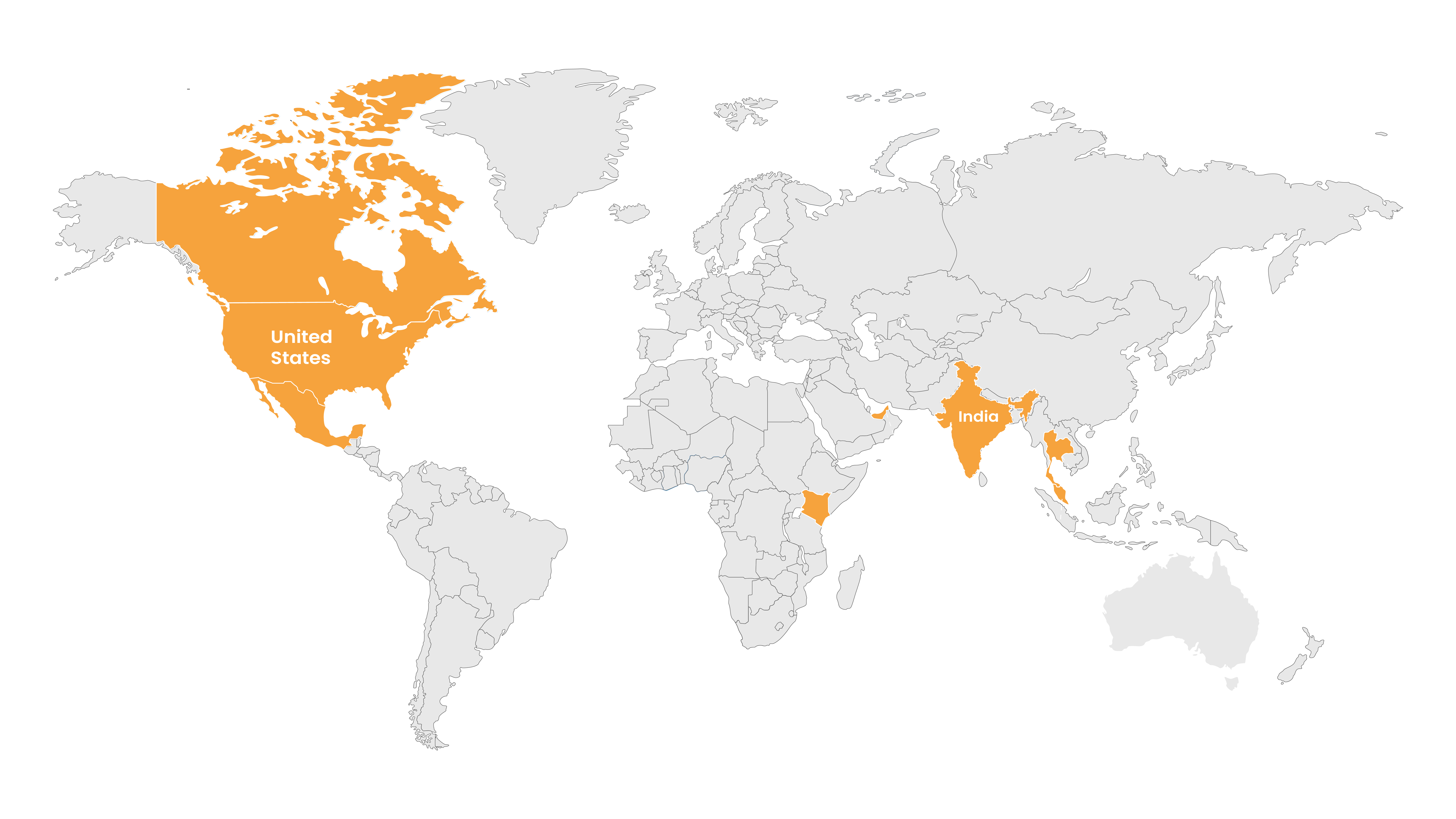 Elite Home Lifts Global Presence Map